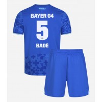 Bayer Leverkusen Loic Bade #5 Tretí Detský futbalový dres 2025-26 Krátky Rukáv (+ trenírky)